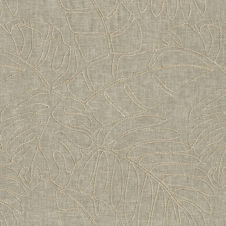 Monstera Emb. Linen 880183 by TOMMY BAHAMA Designer Fabric - Base 55% cotton, 45% polyester / Emb. 50% rayon, 50% linen India 51000 Horizontal: 13.5 and Vertical: 15.5 55  - Swanky Fabrics -