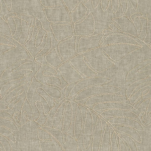 Monstera Emb. Linen 880183 By Tommy Bahama Designer Fabric