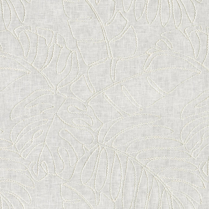 Monstera Emb. Coconut 880184 by TOMMY BAHAMA Designer Fabric - Base 55% cotton, 45% polyester / Emb. 50% rayon, 50% linen India 51000 Horizontal: 13.5 and Vertical: 15.5 55  - Swanky Fabrics -