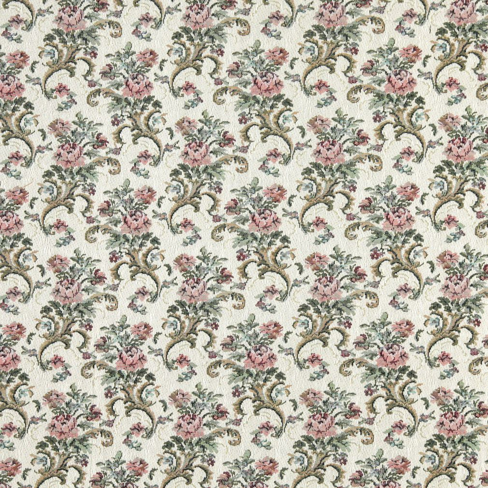 8860 Ivory by Charlotte Designer Fabric Tapestry Treasures III & Ring Book Page #67 39% Polyester, 33% Olefin, 28% Cotton Asia Exceeds 100,000 Wyzenbeek Rubs (Heavy Duty) Horizontal: 6.5" x Vertical: 7.0" 54 Inches - Swanky Fabrics -