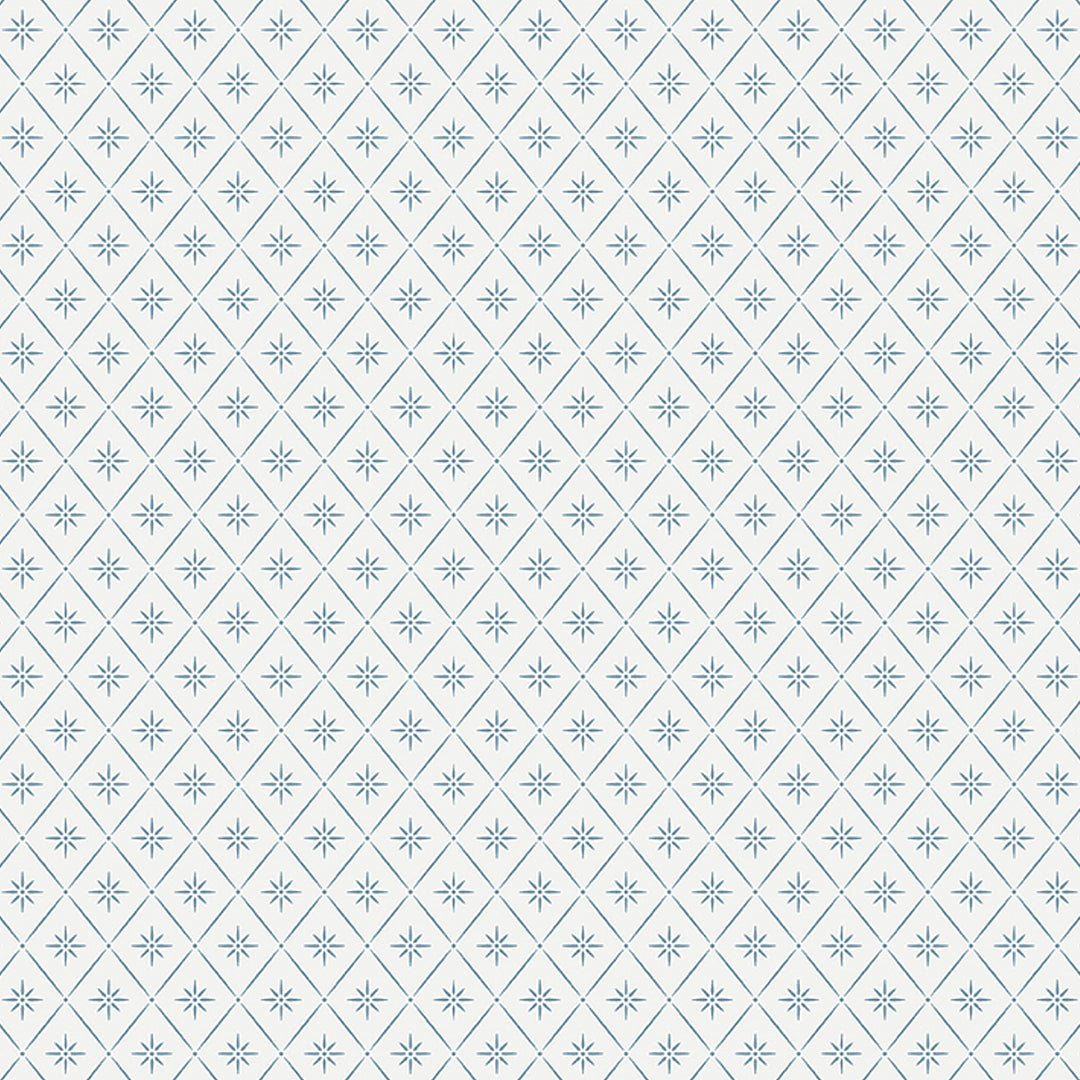 Windrose Blue 8863 by Schumacher Designer Wallcovering
