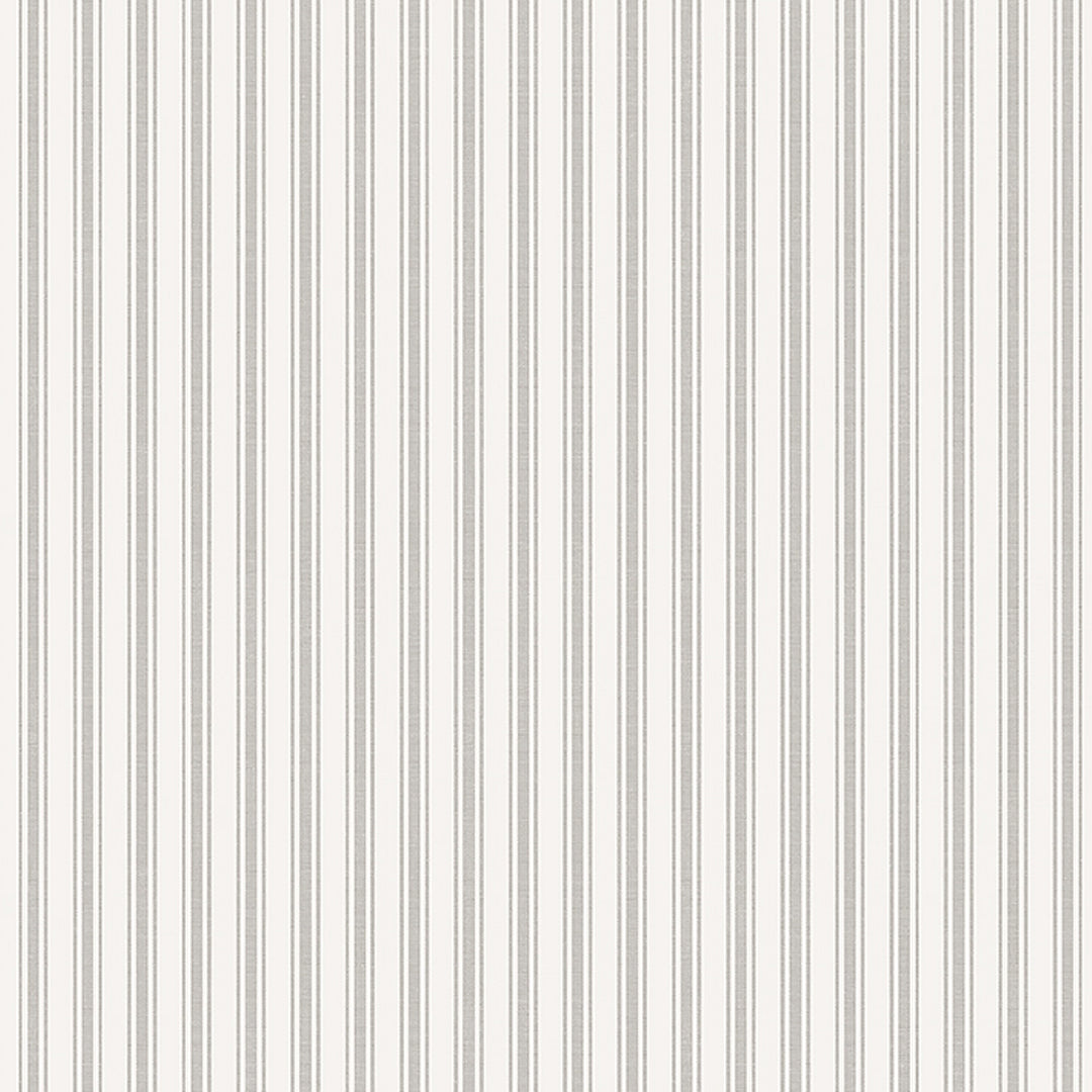Aspö Stripe Stone 8872 by Schumacher Designer Wallcovering