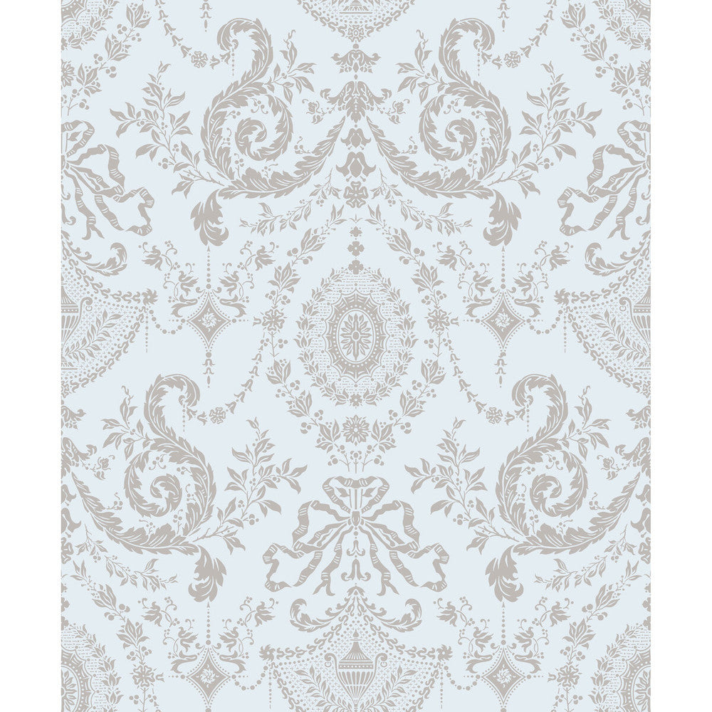 Woolverston Seafoam by Cole & Son Designer Wallcovering - PAPER - 100% United Kingdom - Horizontal: - and Vertical: 25 21 - Swanky Fabrics -