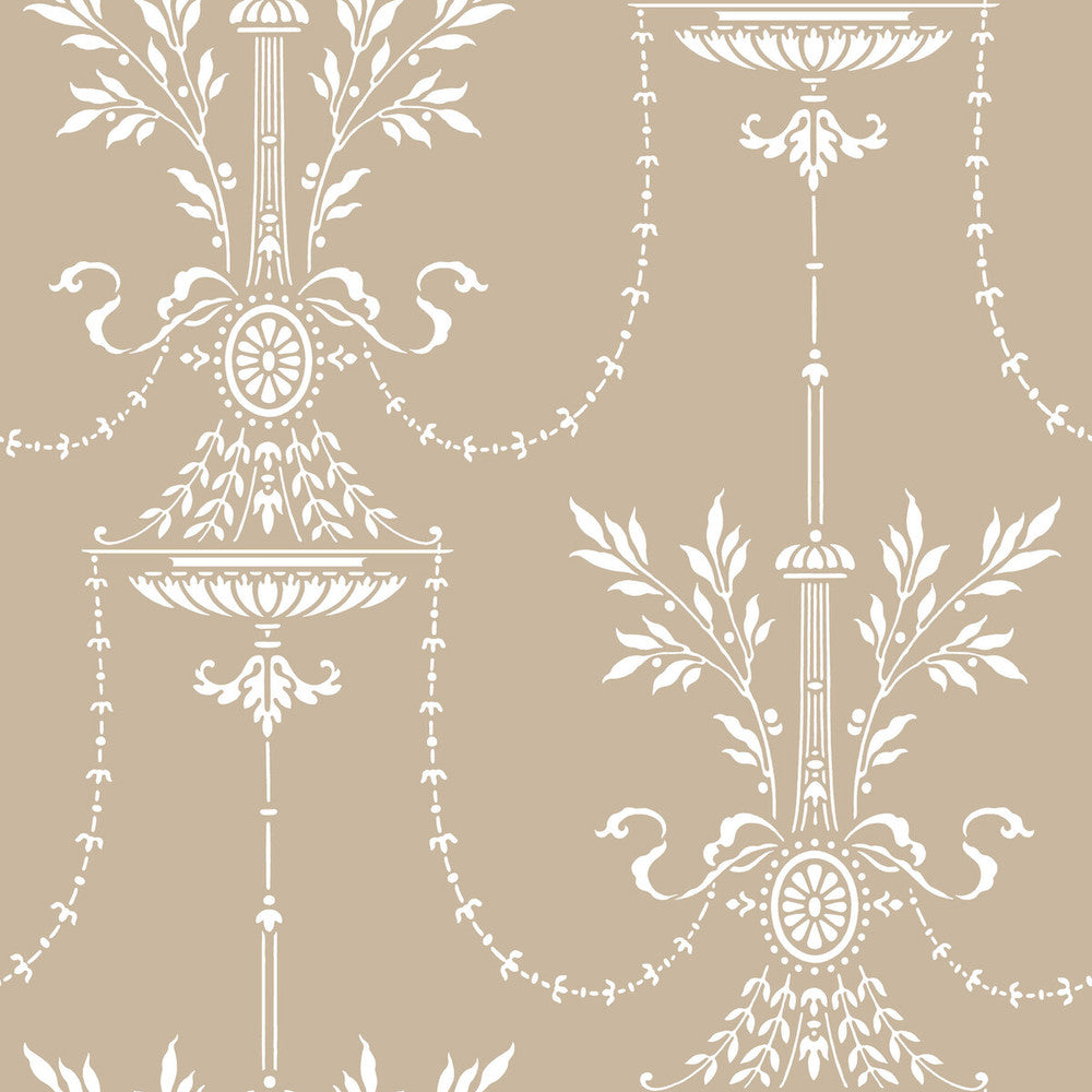 Dorset Toast by Cole & Son Designer Wallcovering - PAPER - 100% United Kingdom - Horizontal: - and Vertical: 21 21 - Swanky Fabrics -