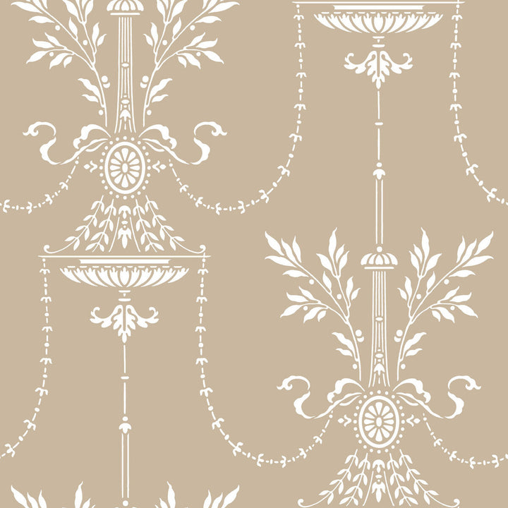 Dorset Toast by Cole & Son Designer Wallcovering PAPER - 100% United Kingdom Horizontal: and Vertical: 21 21 - Swanky Fabrics -
