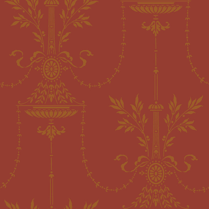 Dorset Rouge by Cole & Son Designer Wallcovering PAPER - 100% United Kingdom Horizontal: and Vertical: 21 21 - Swanky Fabrics -