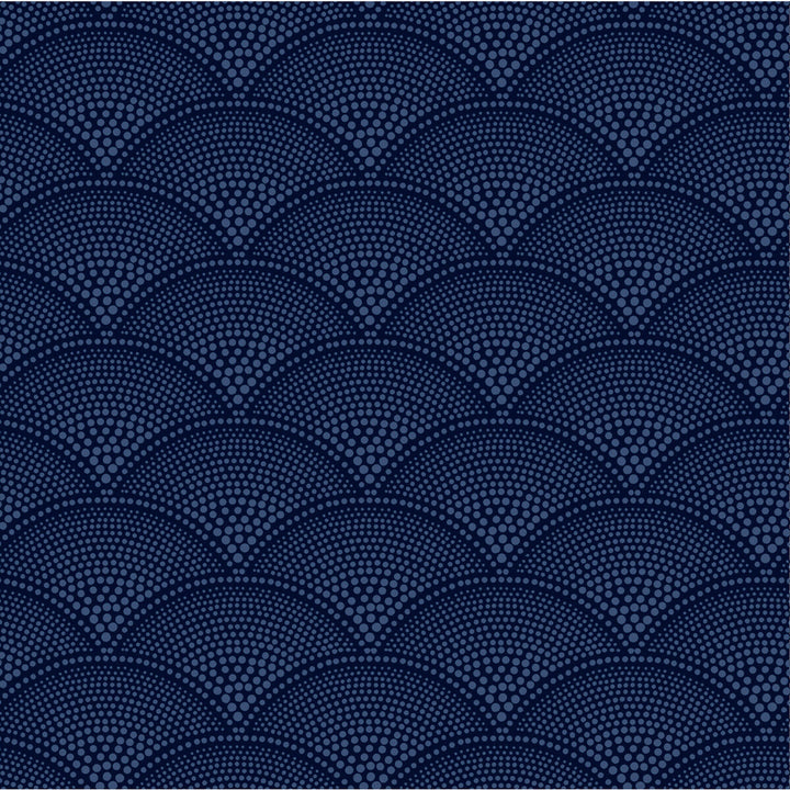 Feather Fan Midnight by Cole & Son Designer Wallcovering PAPER - 100% United Kingdom Horizontal: 7 and Vertical: 4 21 - Swanky Fabrics -