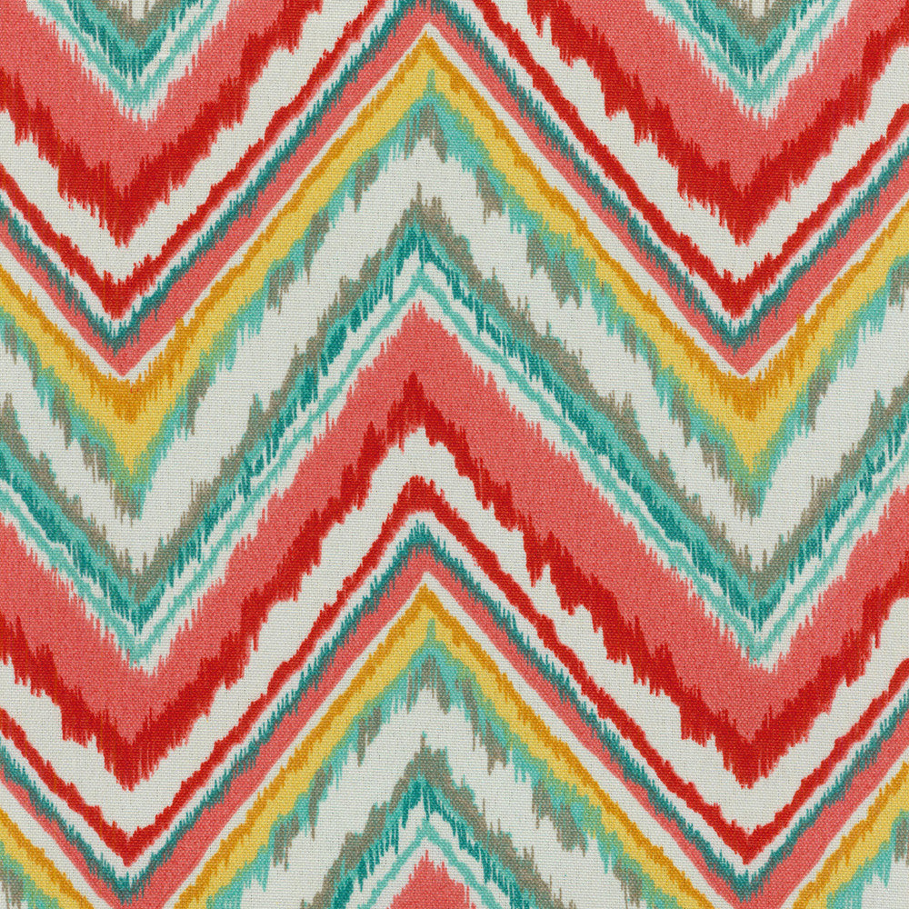 Ddo Chevron Chara Watermelon 900390 by Dena Designs Designer Fabric Dec' 15 Outdoor 100% Polyester see sample see sample Horizontal: 6.75 inches and Vertical: 12.60 inches V 54 inches - Swanky Fabrics -