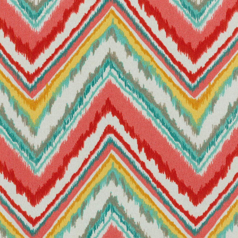 CHEVRON CHARADE Watermelon 900390 by Dena Designs Outdoor Designer Fabric - 85% POLYESTER 15% RAYON USA Horizontal: 6.75 and Vertical: 12.6 54 - Swanky Fabrics -