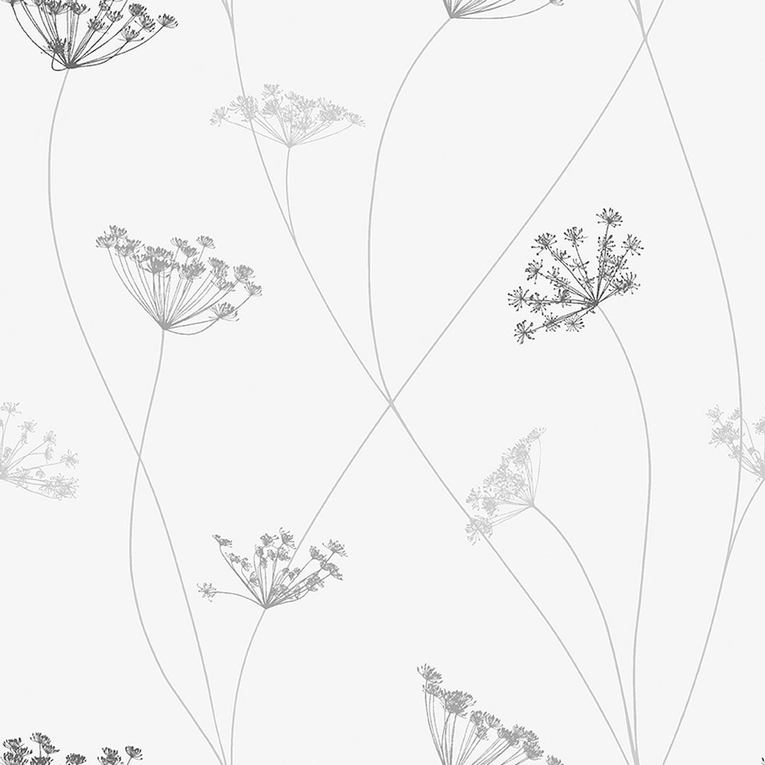 Queen Anne White 9303 by Schumacher Designer Wallcovering