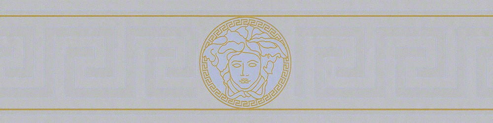 Magesty Border Silver Sea 935225X by Versace Designer Wallpaper