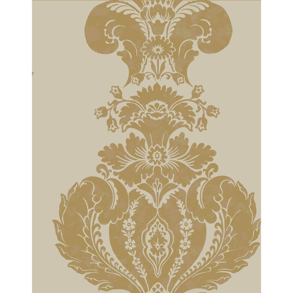 Baudelaire Linen And Gold by Cole & Son Designer Wallcovering COLE & SON ALBEMARLE PAPER - 100% United Kingdom Horizontal: and Vertical: 25.22 20 - Swanky Fabrics -