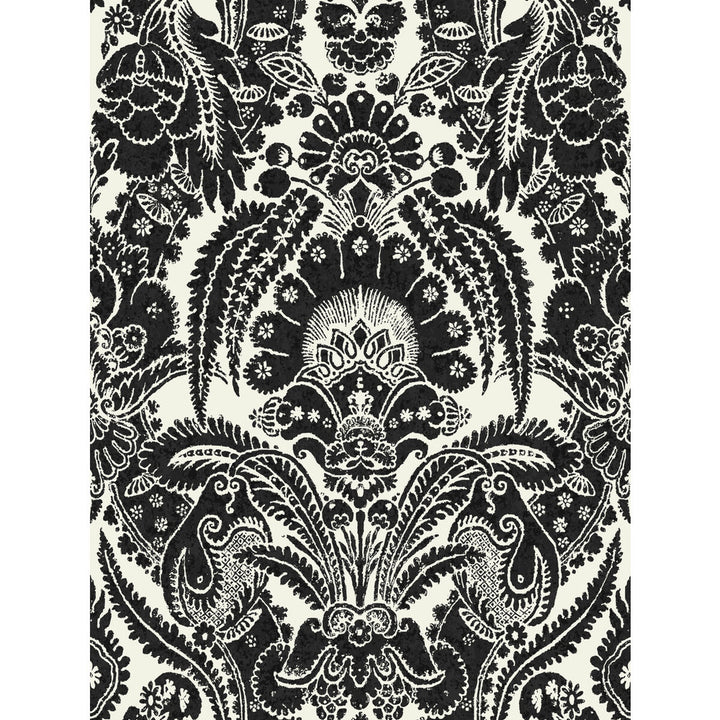 Chatterton Black And White by Cole & Son Designer Wallcovering COLE & SON ALBEMARLE PAPER - 100% United Kingdom Horizontal: and Vertical: 36.01 27 - Swanky Fabrics -