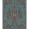 Wyndham Teal And Charcoal by Cole & Son Designer Wallcovering