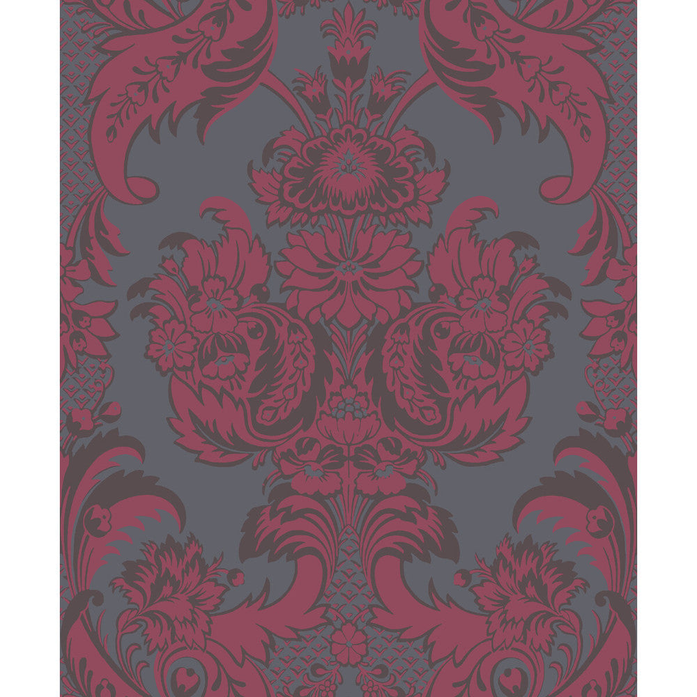 Wyndham Red And Slate by Cole & Son Designer Wallcovering COLE & SON ALBEMARLE PAPER - 100% United Kingdom Horizontal: and Vertical: 25.22 21 - Swanky Fabrics -