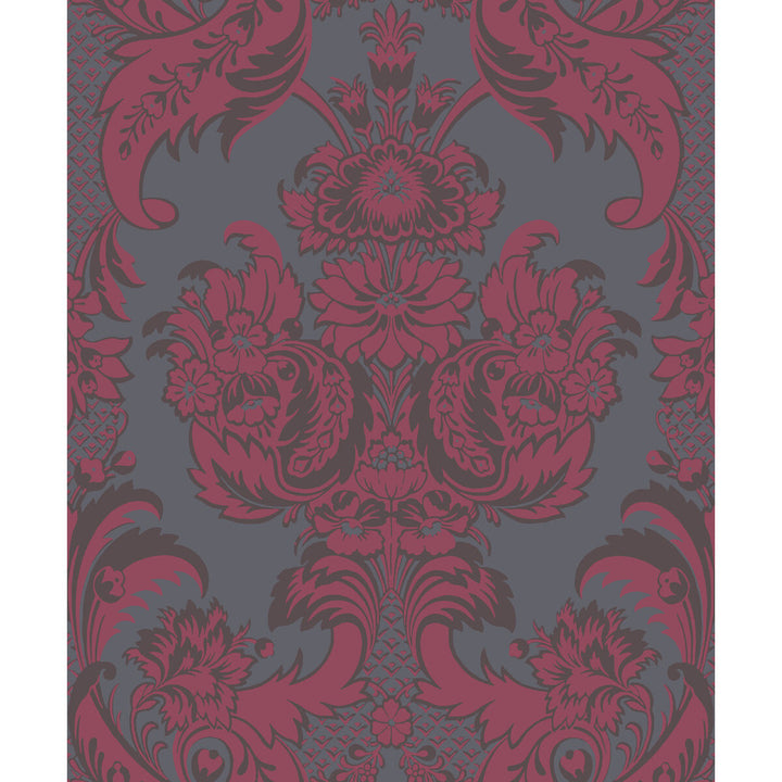 Wyndham Red And Slate by Cole & Son Designer Wallcovering COLE & SON ALBEMARLE PAPER - 100% United Kingdom Horizontal: and Vertical: 25.22 21 - Swanky Fabrics -