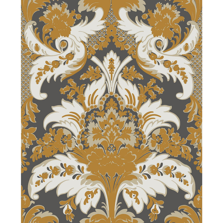 Aldwych Black And Gold by Cole & Son Designer Wallcovering COLE & SON ALBEMARLE PAPER - 100% United Kingdom - Horizontal: - and Vertical: 25.22 20 - Swanky Fabrics -