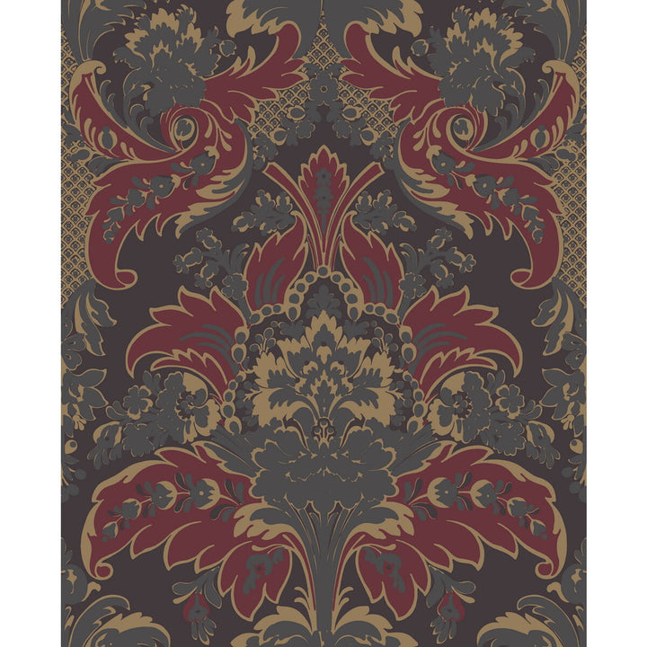 Aldwych Red And Gold by Cole & Son Designer Wallcovering COLE & SON ALBEMARLE PAPER - 100% United Kingdom Horizontal: and Vertical: 25.22 20 - Swanky Fabrics -