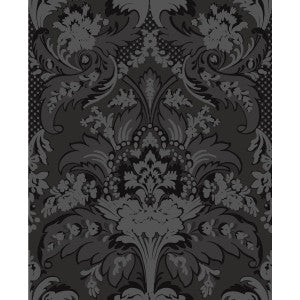 Aldwych Black And Graphite by Cole & Son Designer Wallcovering