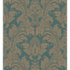 Blake Teal And Silver by Cole & Son Designer Wallcovering