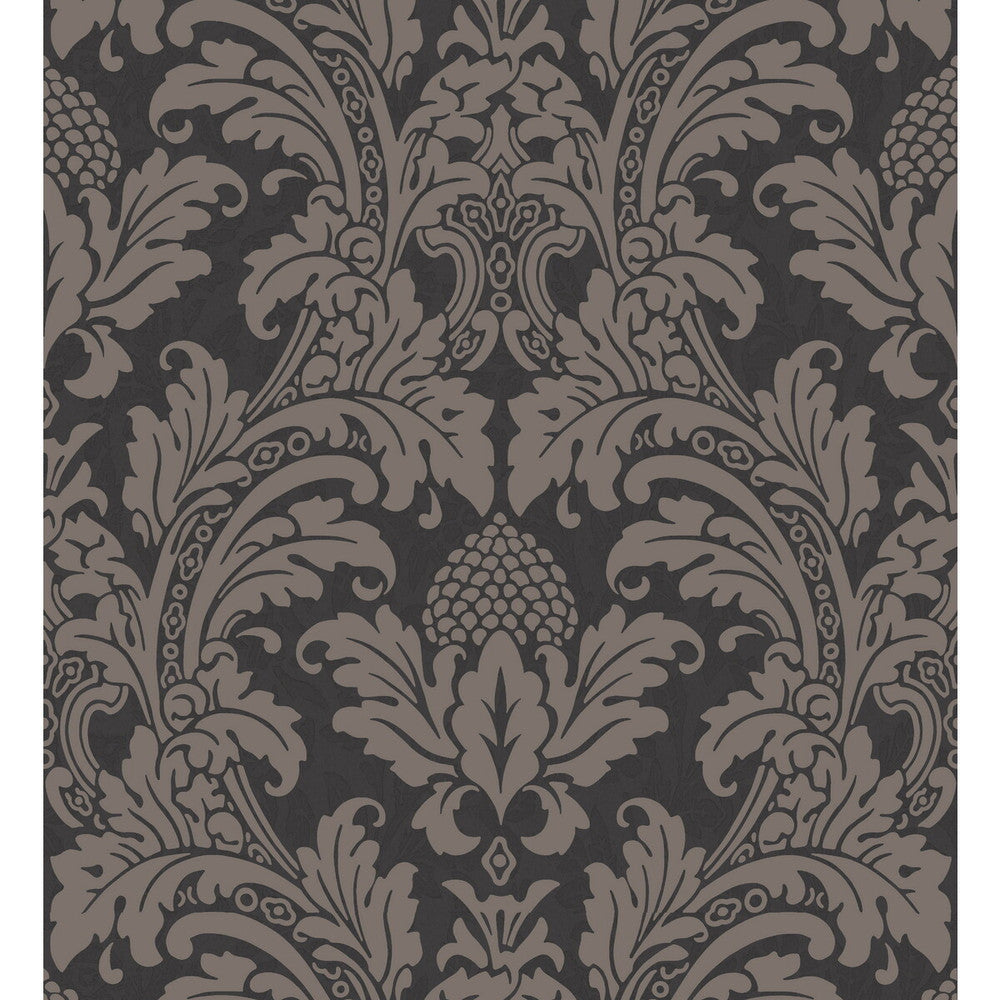 Blake Black And Graphite by Cole & Son Wallcovering Cole & Son Wallcovering Blake Black And GraphiteWallcovering COLE & SON ALBEMARLE PAPER - 100% United Kingdom </p><p>Repeat: H: , V: 20.88 21 - Fabric Carolina -