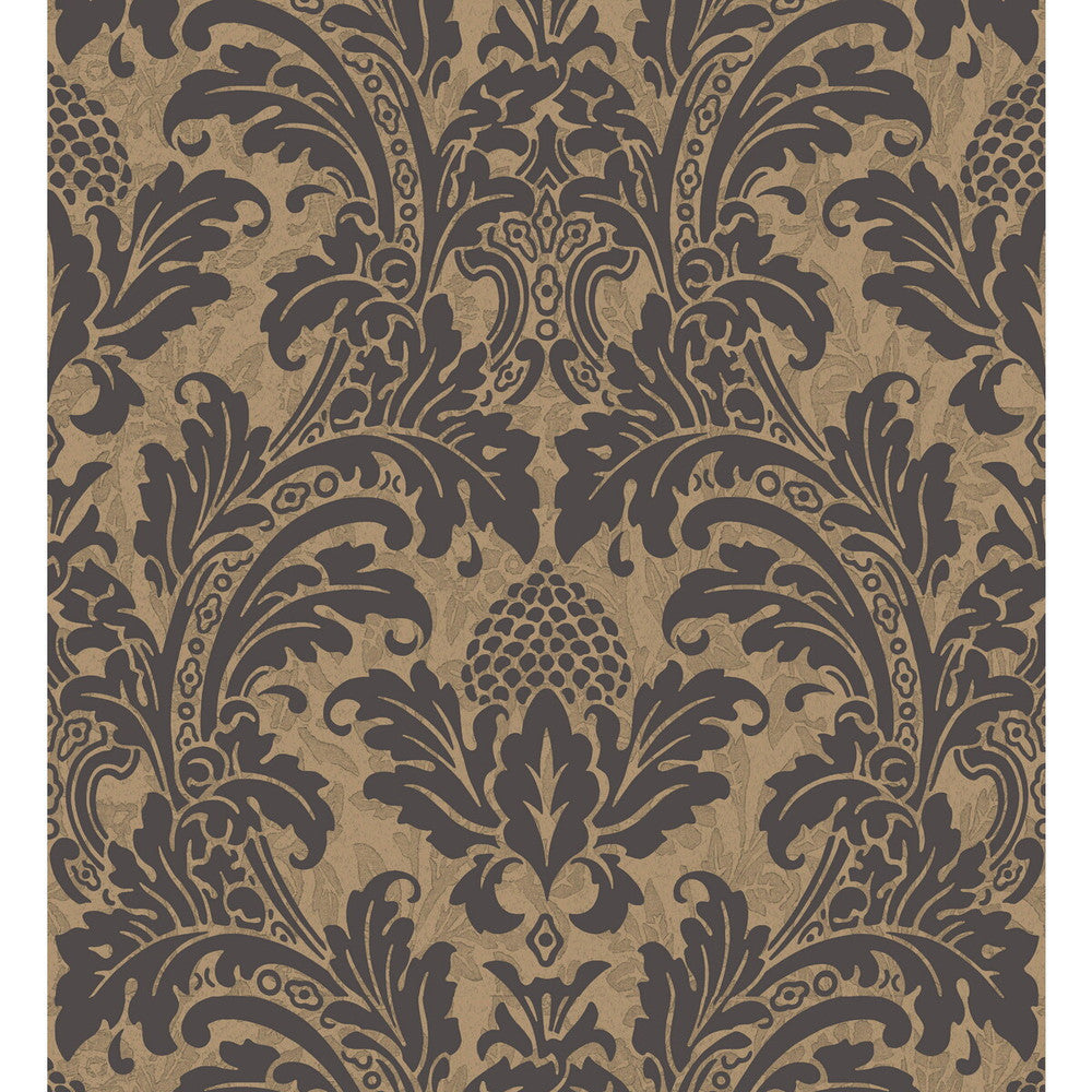 Blake Black And Gold by Cole & Son Designer Wallcovering COLE & SON ALBEMARLE PAPER - 100% United Kingdom - Horizontal: - and Vertical: 20.88 21 - Swanky Fabrics -