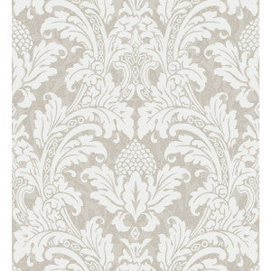 Blake White And Silver by Cole & Son Designer Wallcovering