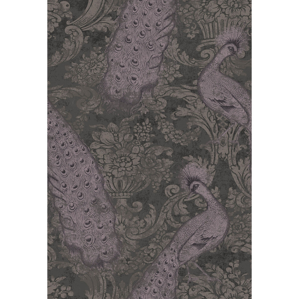 Byron Amythest And Charcoal by Cole & Son Designer Wallcovering COLE & SON ALBEMARLE PAPER - 100% United Kingdom - Horizontal: - and Vertical: 29.94 20 - Swanky Fabrics -