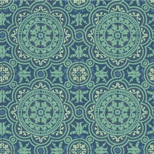 Piccadilly Teal And Gold by Cole & Son Designer Wallcovering