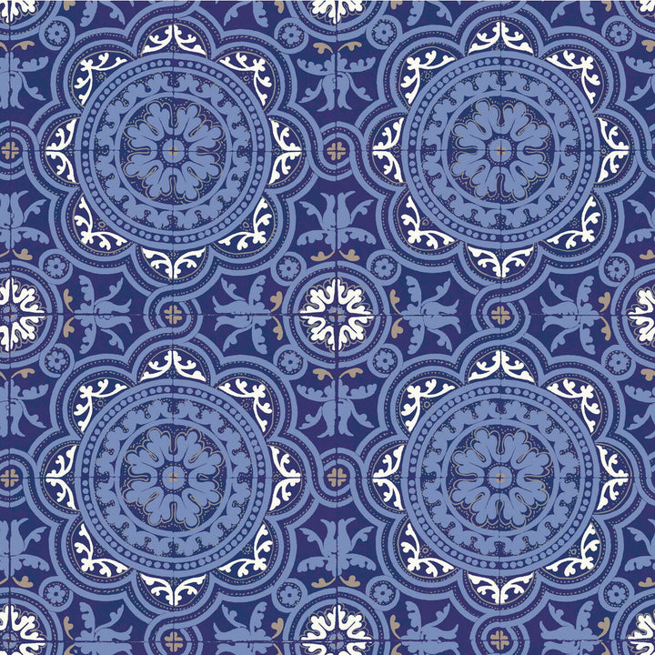 Piccadilly Blue by Cole & Son Designer Wallcovering COLE & SON ALBEMARLE PAPER - 100% United Kingdom Horizontal: and Vertical: 20.88 21 - Swanky Fabrics -
