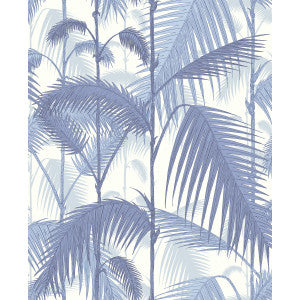Palm Jungle Blues/ White by Cole & Son Designer Wallcovering