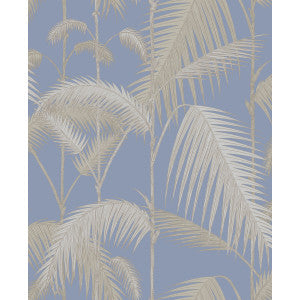 Palm Jungle Straw & Blue by Cole & Son Designer Wallcovering