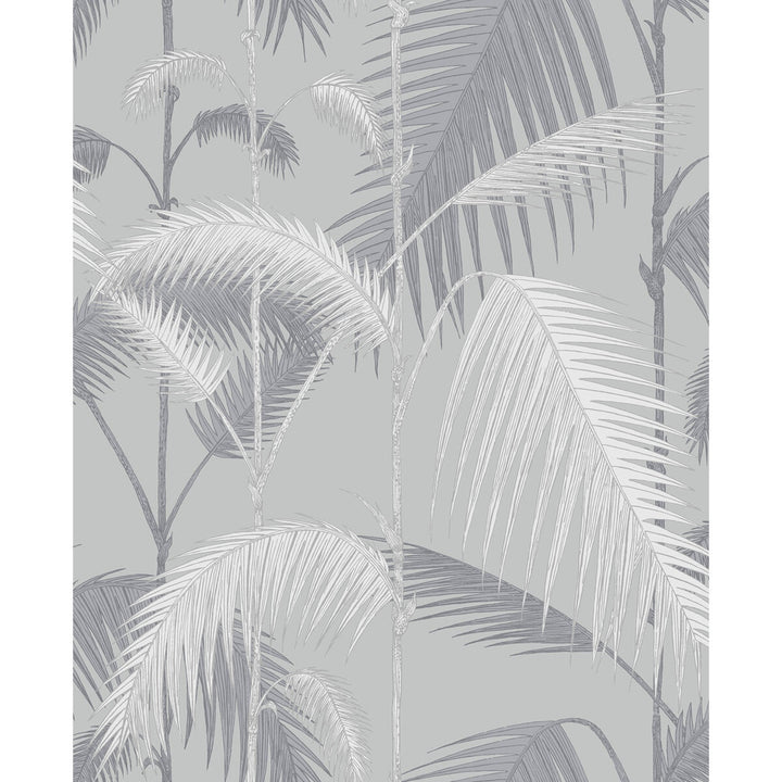 Palm Jungle Lilac & Grey by Cole & Son Designer Wallcovering CONTEMPORARY RESTYLED PAPER - 100% United Kingdom Horizontal: 20.5 and Vertical: 25 20.5 - Swanky Fabrics -