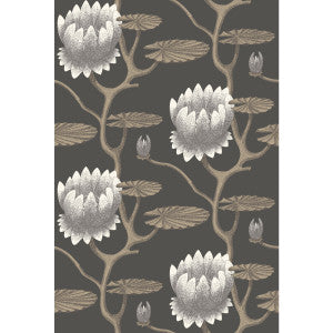 Summer Lily Blk/Wht/Gold by Cole & Son Designer Wallcovering
