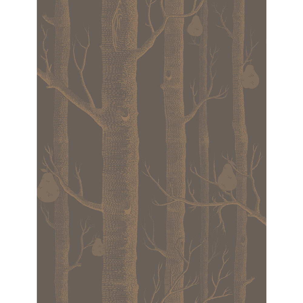 Woods & Pears Bronze/Black by Cole & Son Designer Wallcovering CONTEMPORARY RESTYLED PAPER - 100% United Kingdom - Horizontal: 21 and Vertical: 27.5 21 - Swanky Fabrics -
