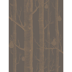Woods & Pears Bronze/Black by Cole & Son Designer Wallcovering