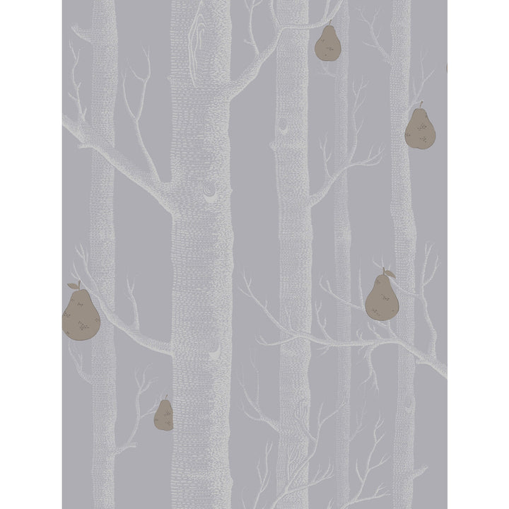 Woods & Pears Slate/Silver by Cole & Son Designer Wallcovering CONTEMPORARY RESTYLED PAPER - 100% United Kingdom Horizontal: 21 and Vertical: 27.5 21 - Swanky Fabrics -