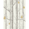 Woods & Pears Charcl/Lin/Gld by Cole & Son Designer Wallcovering
