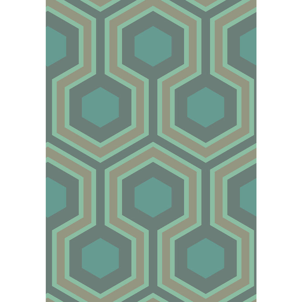 Hicks Grand Green by Cole & Son Designer Wallcovering CONTEMPORARY RESTYLED PAPER - 100% United Kingdom - Horizontal: 21 and Vertical: 15 21 - Swanky Fabrics -