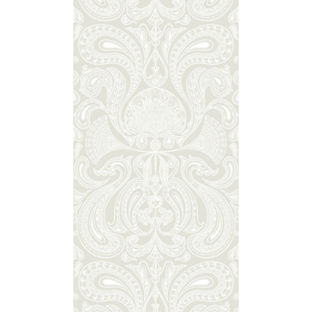 Malabar White/Linen by Cole & Son Designer Wallcovering CONTEMPORARY RESTYLED PAPER - 100% United Kingdom - Horizontal: 21 and Vertical: 30 21 - Swanky Fabrics -