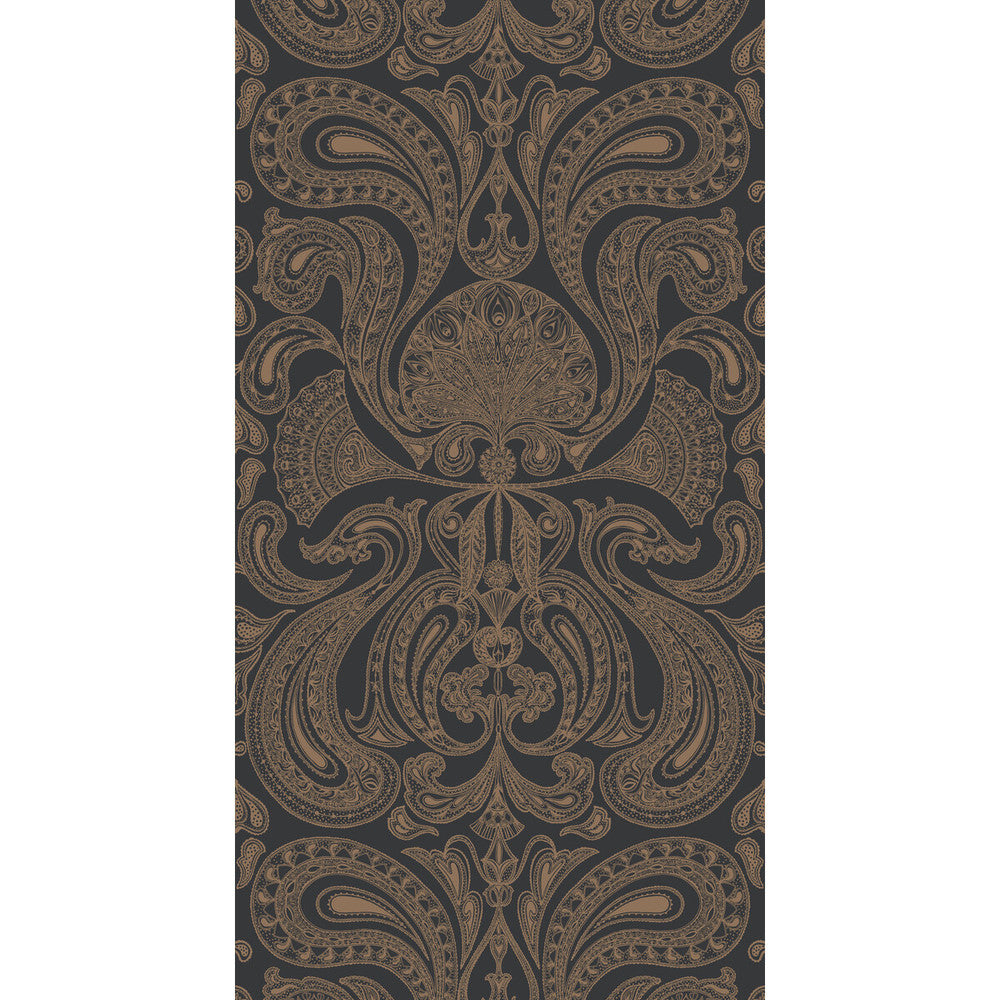 Malabar Bronze/Black by Cole & Son Designer Wallcovering CONTEMPORARY RESTYLED PAPER - 100% United Kingdom - Horizontal: 21 and Vertical: 30 21 - Swanky Fabrics -