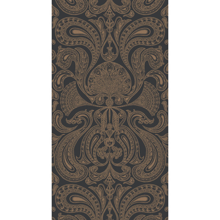 Malabar Bronze/Black by Cole & Son Designer Wallcovering CONTEMPORARY RESTYLED PAPER - 100% United Kingdom Horizontal: 21 and Vertical: 30 21 - Swanky Fabrics -