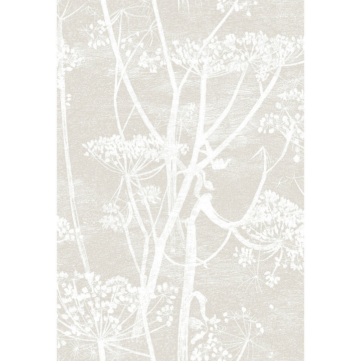 Cow Parsley Linen/White by Cole & Son Designer Wallcovering CONTEMPORARY RESTYLED PAPER - 100% United Kingdom - Horizontal: 21 and Vertical: 30 21 - Swanky Fabrics -