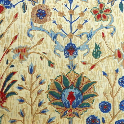 Persian Print Cane by Lee Jofa Designer Fabric - LINEN - 100% Thailand LIGHT Horizontal: 17 and Vertical: 19.5 52 - Swanky Fabrics -