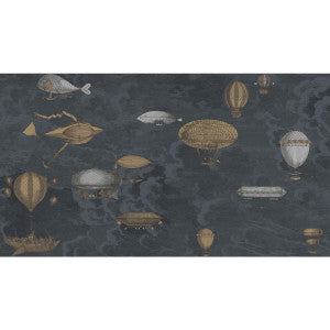 Macchine Volanti Midnight by Cole & Son Designer Wallcovering