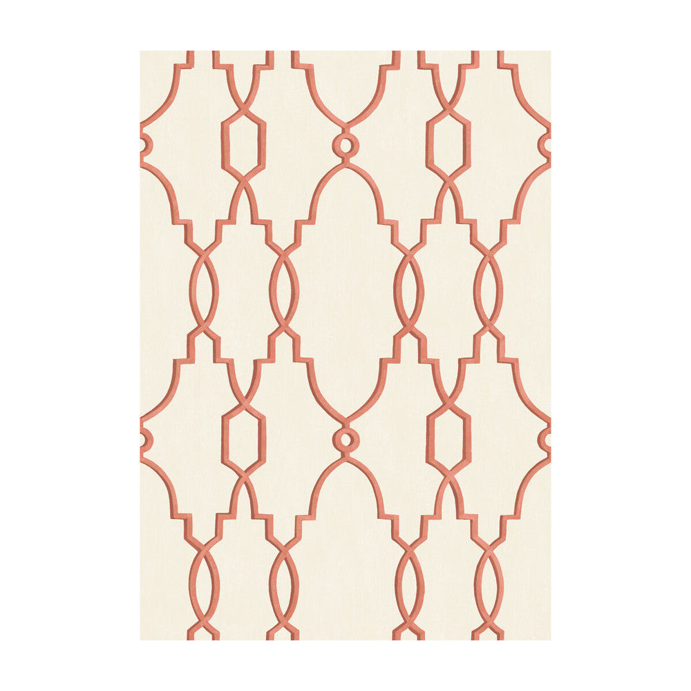Parterre Red by Cole & Son Designer Wallcovering - PAPER - 100% United Kingdom - Horizontal: - and Vertical: 15 21 - Swanky Fabrics -