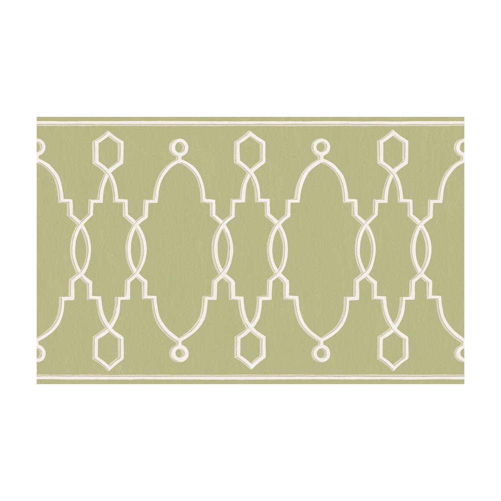 Parterre Border Leaf Green by Cole & Son Designer Wallcovering - PAPER - 100% United Kingdom - Horizontal: - and Vertical: - 15.7 - Swanky Fabrics -