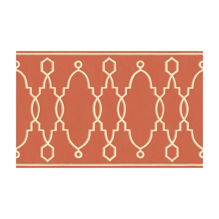 Parterre Border Red by Cole & Son Designer Wallcovering PAPER - 100% United Kingdom Horizontal: and Vertical: 15.7 - Swanky Fabrics -