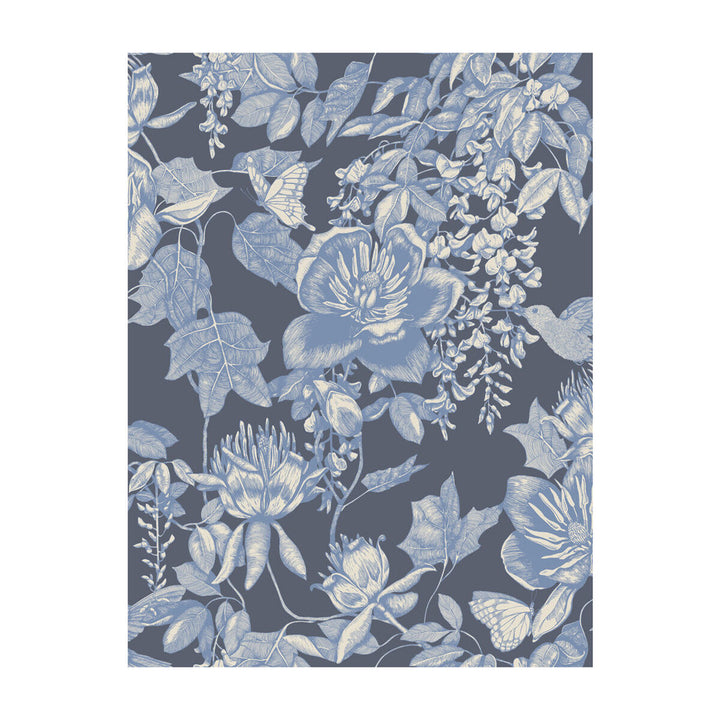 Tivoli Indigo by Cole & Son Designer Wallcovering PAPER - 100% United Kingdom Horizontal: and Vertical: 27.5 21 - Swanky Fabrics -