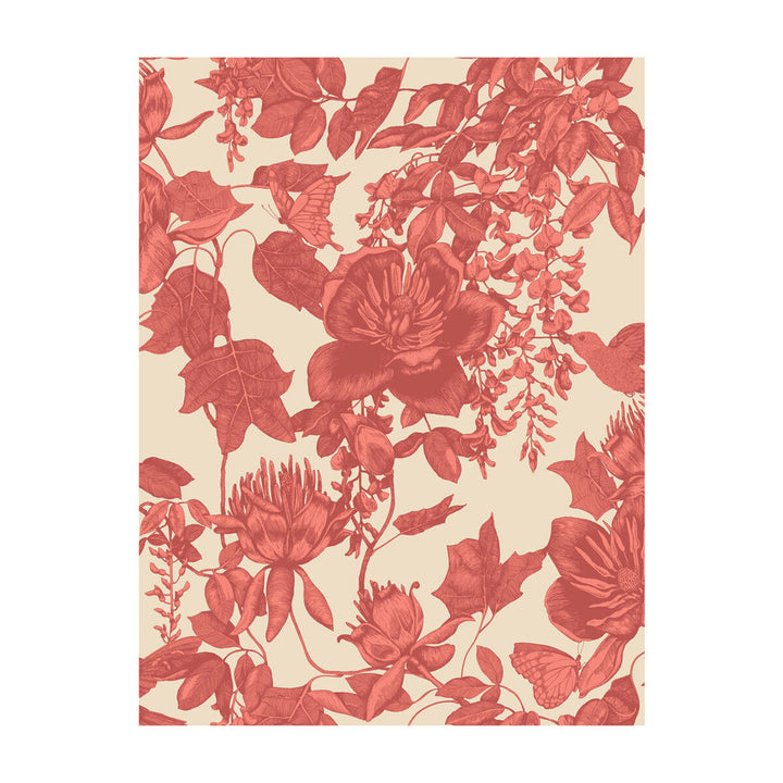 Tivoli Coral by Cole & Son Designer Wallcovering - PAPER - 100% United Kingdom - Horizontal: - and Vertical: 27.5 21 - Swanky Fabrics -